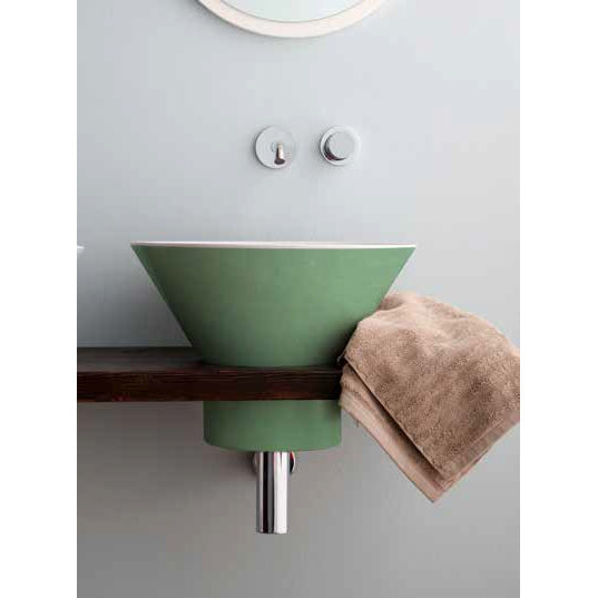 Lavabo Tondo Appoggio/Sospeso cm 42 Megafono