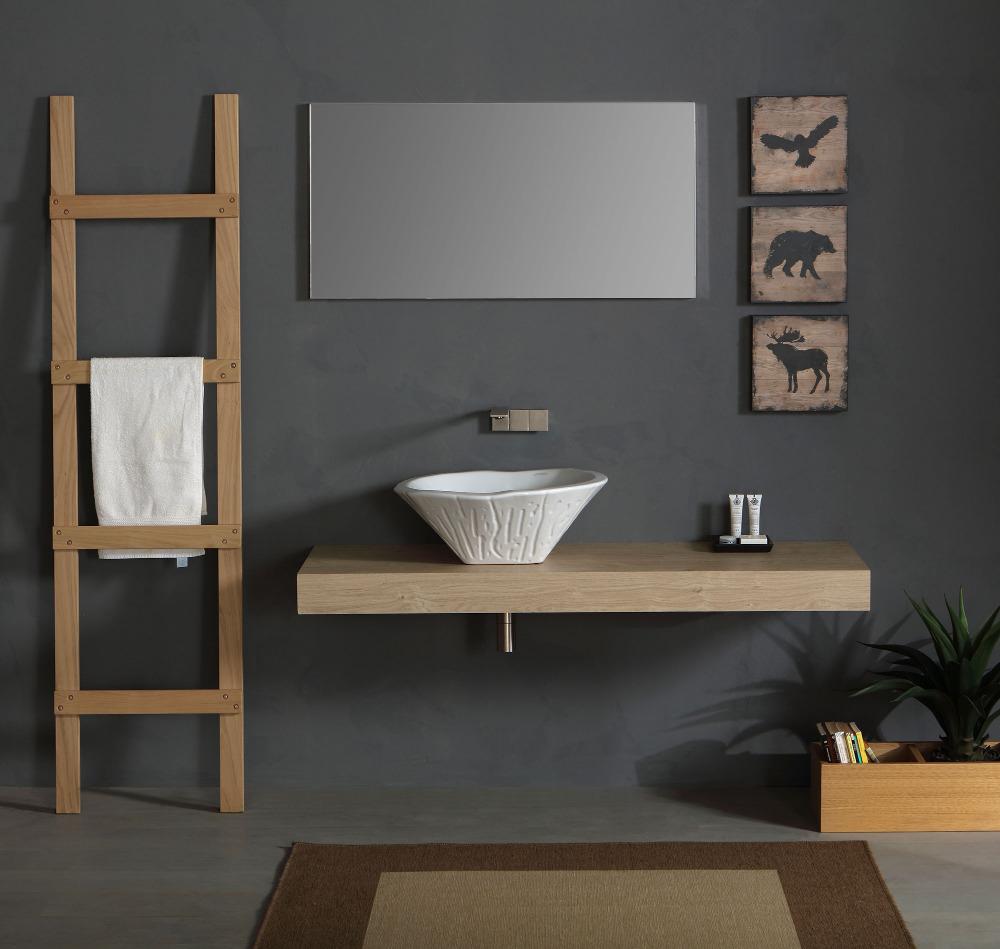 Lavabo Appoggio cm 54x46 Terra