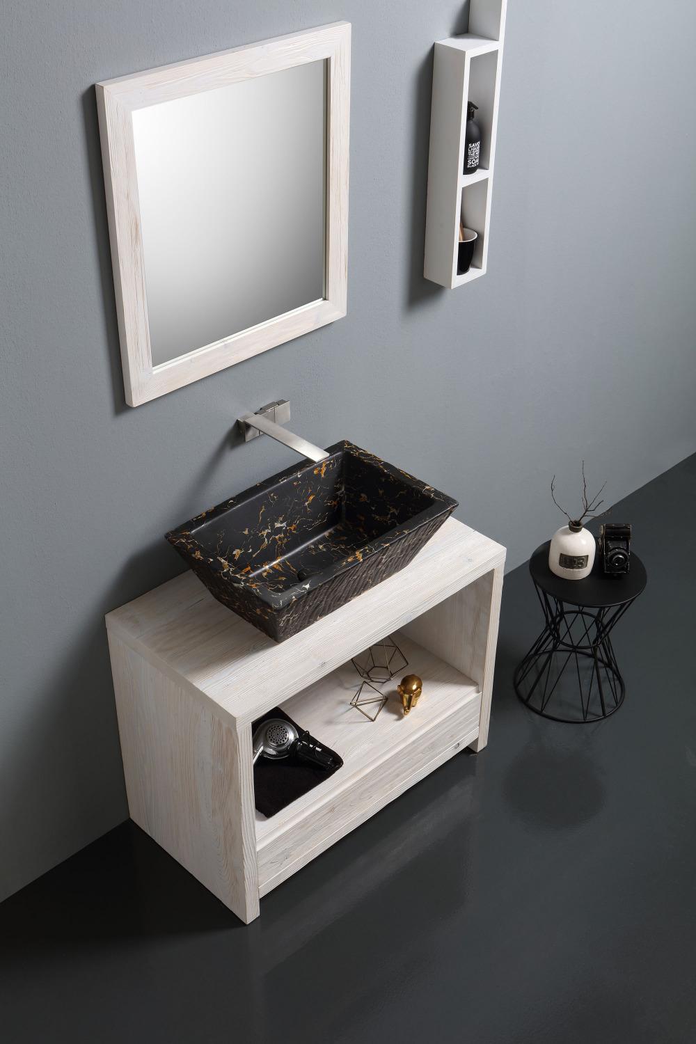Lavabo Appoggio cm 60x40 Pietra