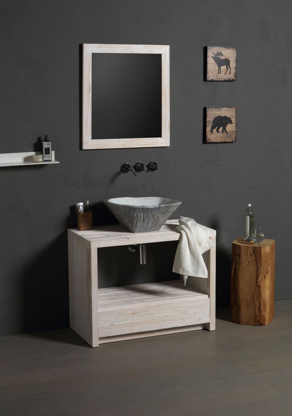 Lavabo Appoggio cm 54x46 Terra