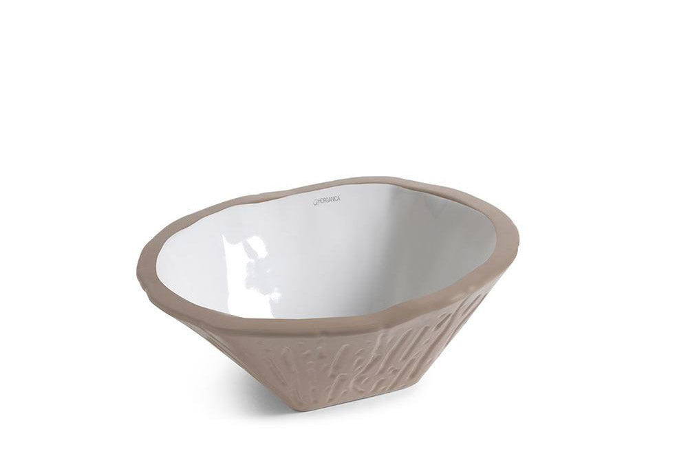 Lavabo Appoggio cm 54x46 Terra