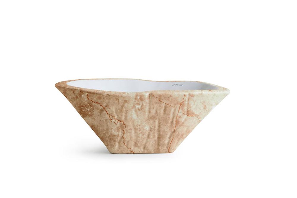 Lavabo Appoggio cm 54x46 Terra
