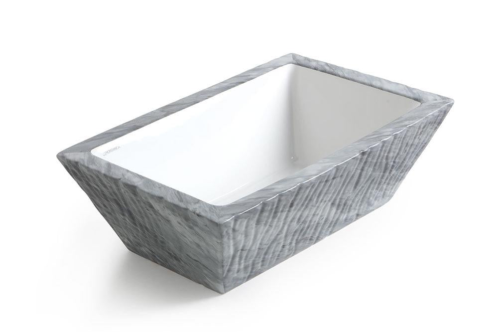 Lavabo Appoggio cm 60x40 Pietra