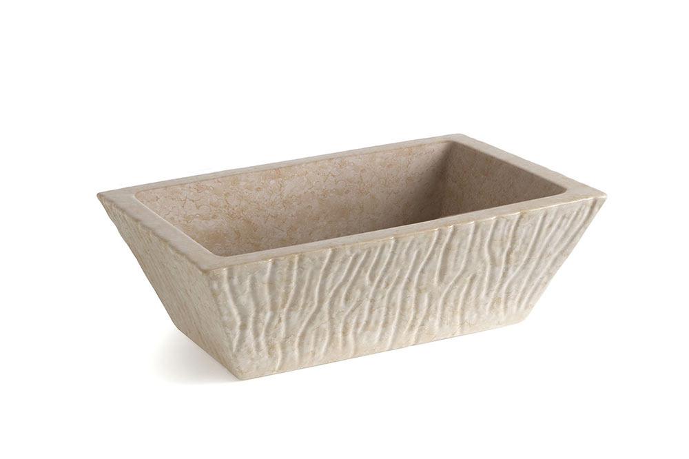 Lavabo Appoggio cm 60x40 Pietra