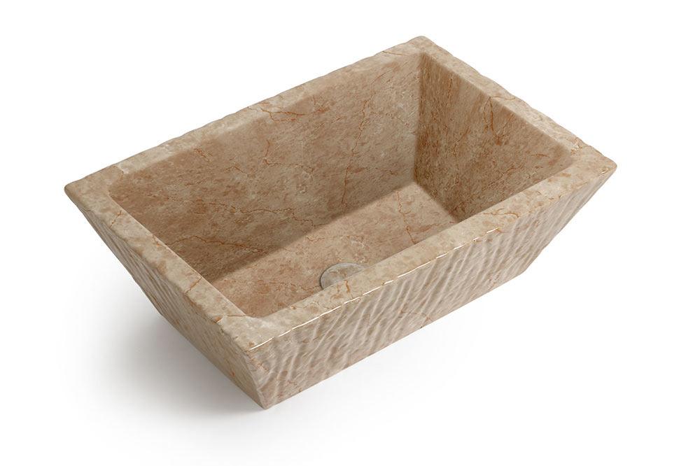 Lavabo Appoggio cm 60x40 Pietra